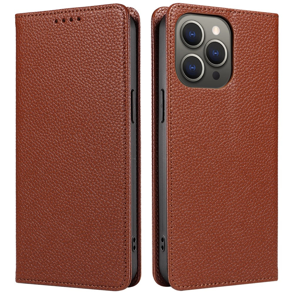 For iPhone 13 Pro Max Case RFID Blocking Strong Magnetic Leather Wallet Phone Cover