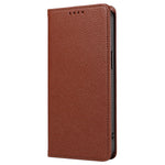 For iPhone 13 Pro Max Case RFID Blocking Strong Magnetic Leather Wallet Phone Cover