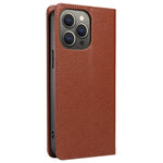 For iPhone 13 Pro Max Case RFID Blocking Strong Magnetic Leather Wallet Phone Cover