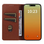 For iPhone 13 Pro Max Case RFID Blocking Strong Magnetic Leather Wallet Phone Cover