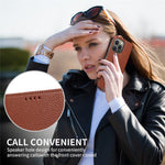 For iPhone 13 Pro Max Case RFID Blocking Strong Magnetic Leather Wallet Phone Cover