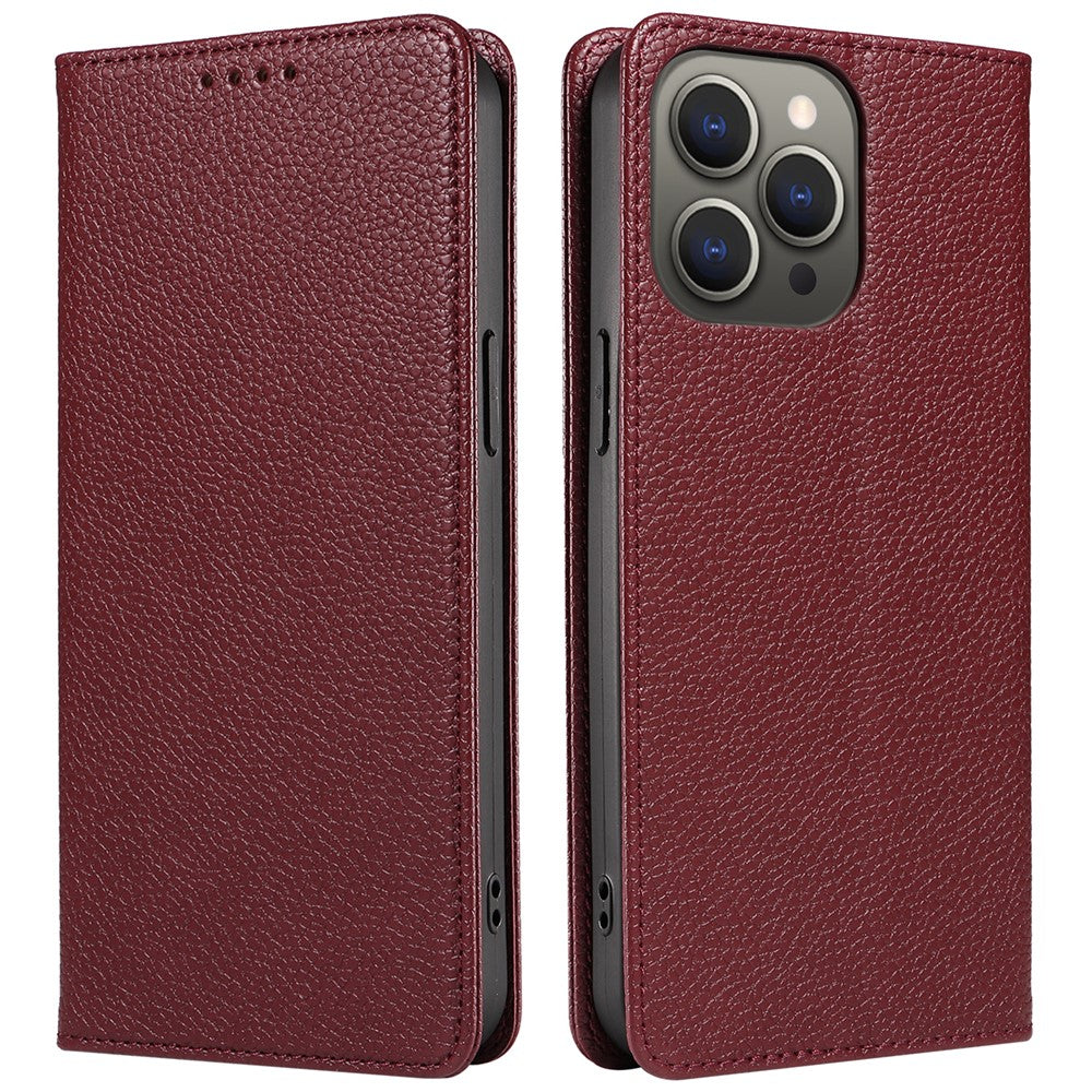 For iPhone 13 Pro Max Case RFID Blocking Strong Magnetic Leather Wallet Phone Cover