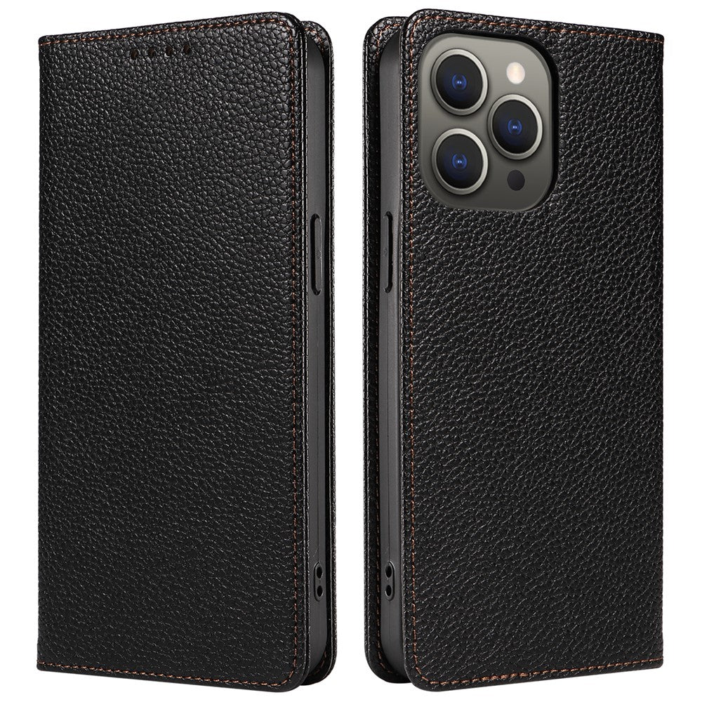 For iPhone 13 Pro Max Case RFID Blocking Strong Magnetic Leather Wallet Phone Cover