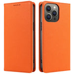 For iPhone 13 Pro Max Case RFID Blocking Strong Magnetic Leather Wallet Phone Cover