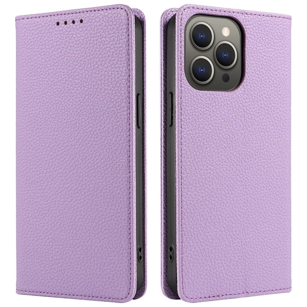 For iPhone 13 Pro Max Case RFID Blocking Strong Magnetic Leather Wallet Phone Cover