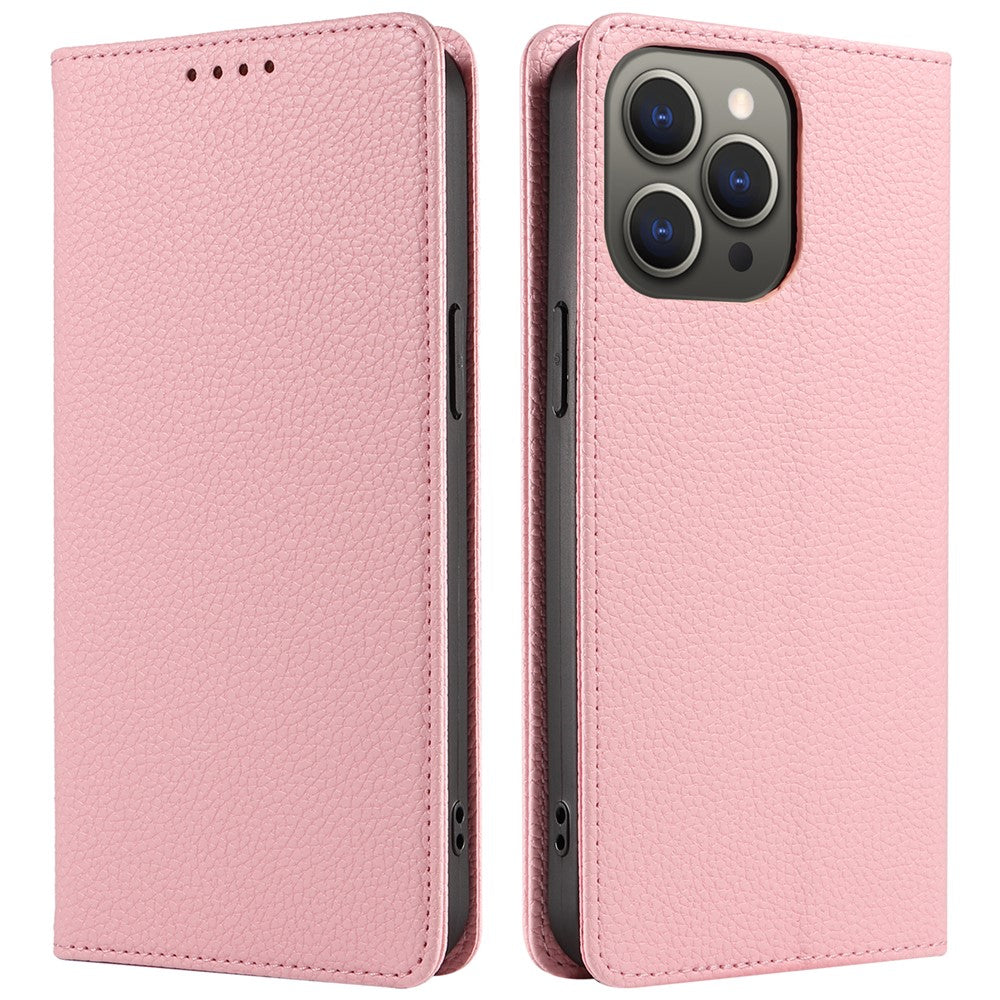 For iPhone 13 Pro Max Case RFID Blocking Strong Magnetic Leather Wallet Phone Cover