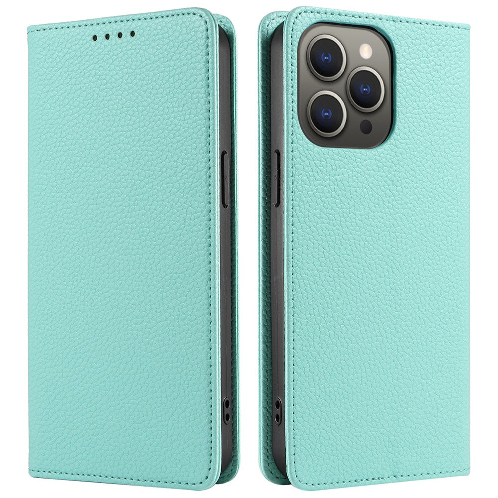 For iPhone 13 Pro Max Case RFID Blocking Strong Magnetic Leather Wallet Phone Cover