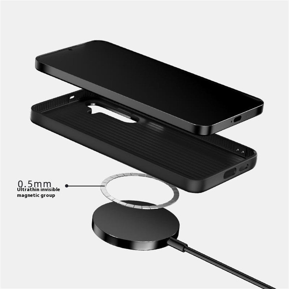 ABEEL For Samsung Galaxy S25 Magnetic Case PC + TPU + Aluminum Alloy + PU Leather Slim Phone Back Cover