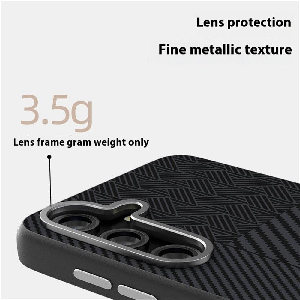 ABEEL For Samsung Galaxy S25+ Magnetic Case PC + TPU + Aluminum Alloy + PU Leather Slim Phone Back Cover