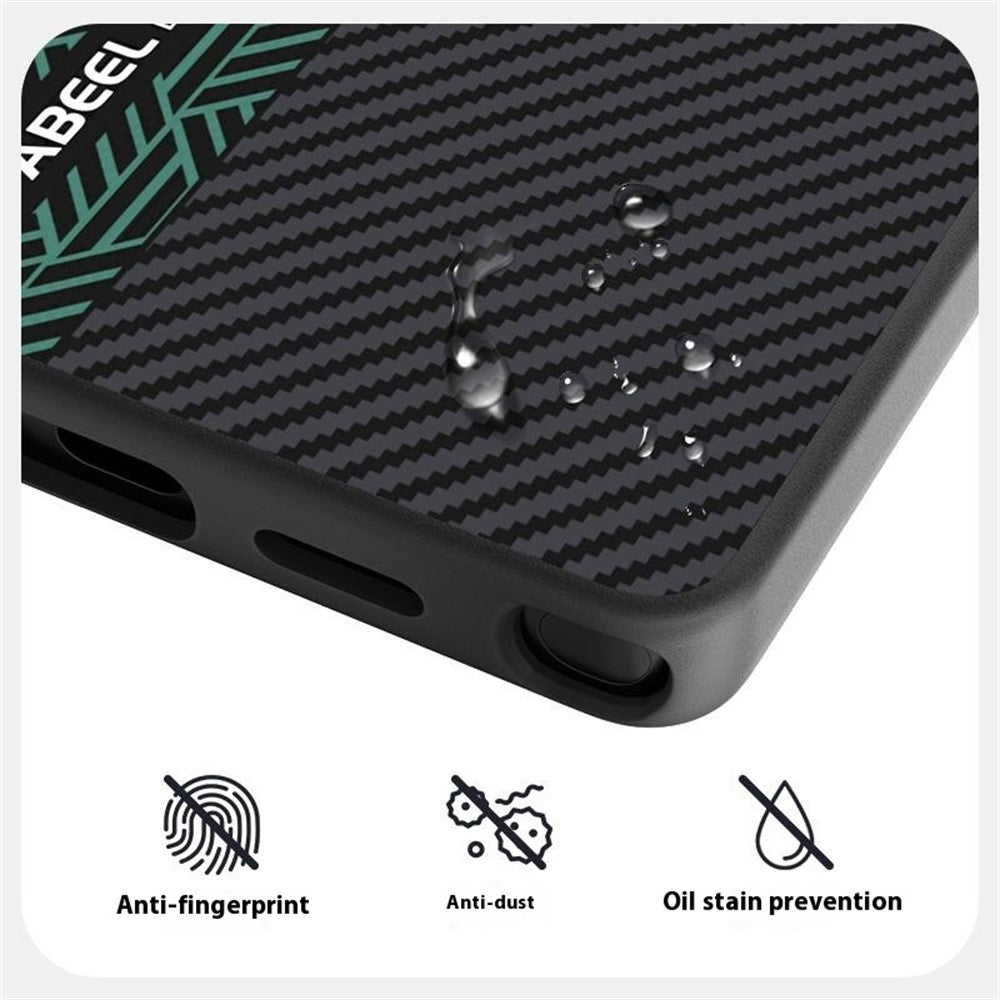 ABEEL För Samsung Galaxy S25 Ultra Magnetiskt Skal PC + TPU + Aluminiumlegering + PU Läder Slimmat mobilskal