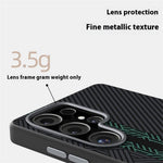 ABEEL För Samsung Galaxy S25 Ultra Magnetiskt Skal PC + TPU + Aluminiumlegering + PU Läder Slimmat mobilskal