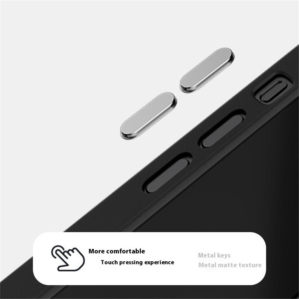 ABEEL For iPhone 15 Case PC + TPU + Aluminum Alloy + PU Leather Slim Phone Back Cover Compatible with MagSafe