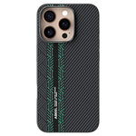 ABEEL For iPhone 16 Pro Max Case PC + TPU + Aluminum Alloy + PU Leather Slim Phone Back Cover Compatible with MagSafe