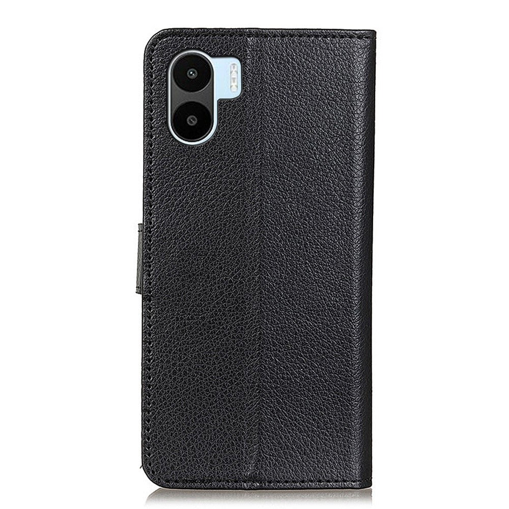 For Xiaomi Redmi A1 4G Magnetic Clasp Phone Protective Case Litchi Texture Shockproof PU Leather Wallet Stand Cover
