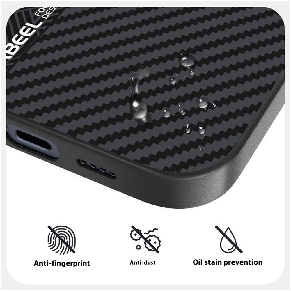 ABEEL For iPhone 15 Pro Max Case PC + TPU + Aluminum Alloy + PU Leather Slim Phone Back Cover Compatible with MagSafe
