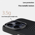 ABEEL For iPhone 15 Pro Max Case PC + TPU + Aluminum Alloy + PU Leather Slim Phone Back Cover Compatible with MagSafe