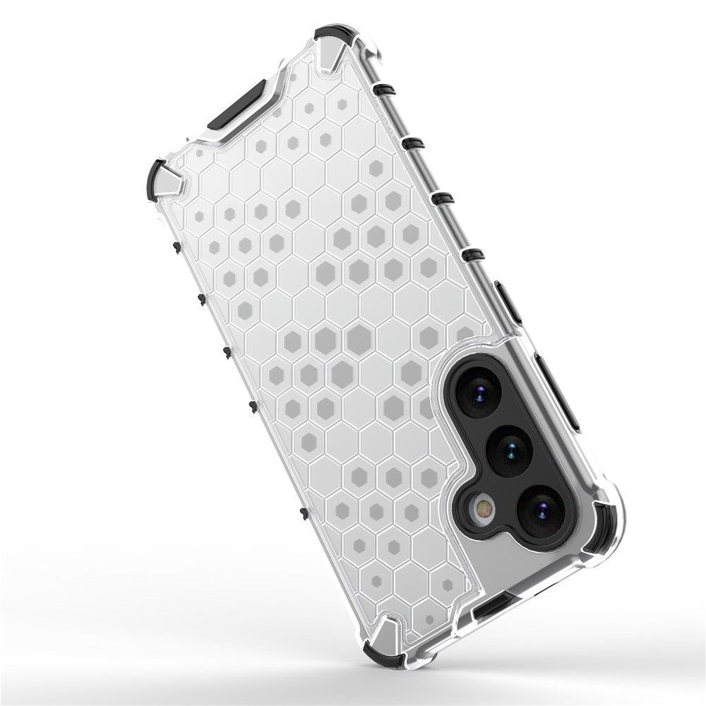 For Samsung Galaxy S25+ Case PC+TPU Phone Cover Honeycomb Shape