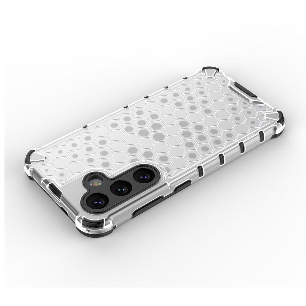 For Samsung Galaxy S25+ Case PC+TPU Phone Cover Honeycomb Shape