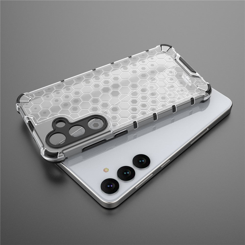 For Samsung Galaxy S25+ Case PC+TPU Phone Cover Honeycomb Shape