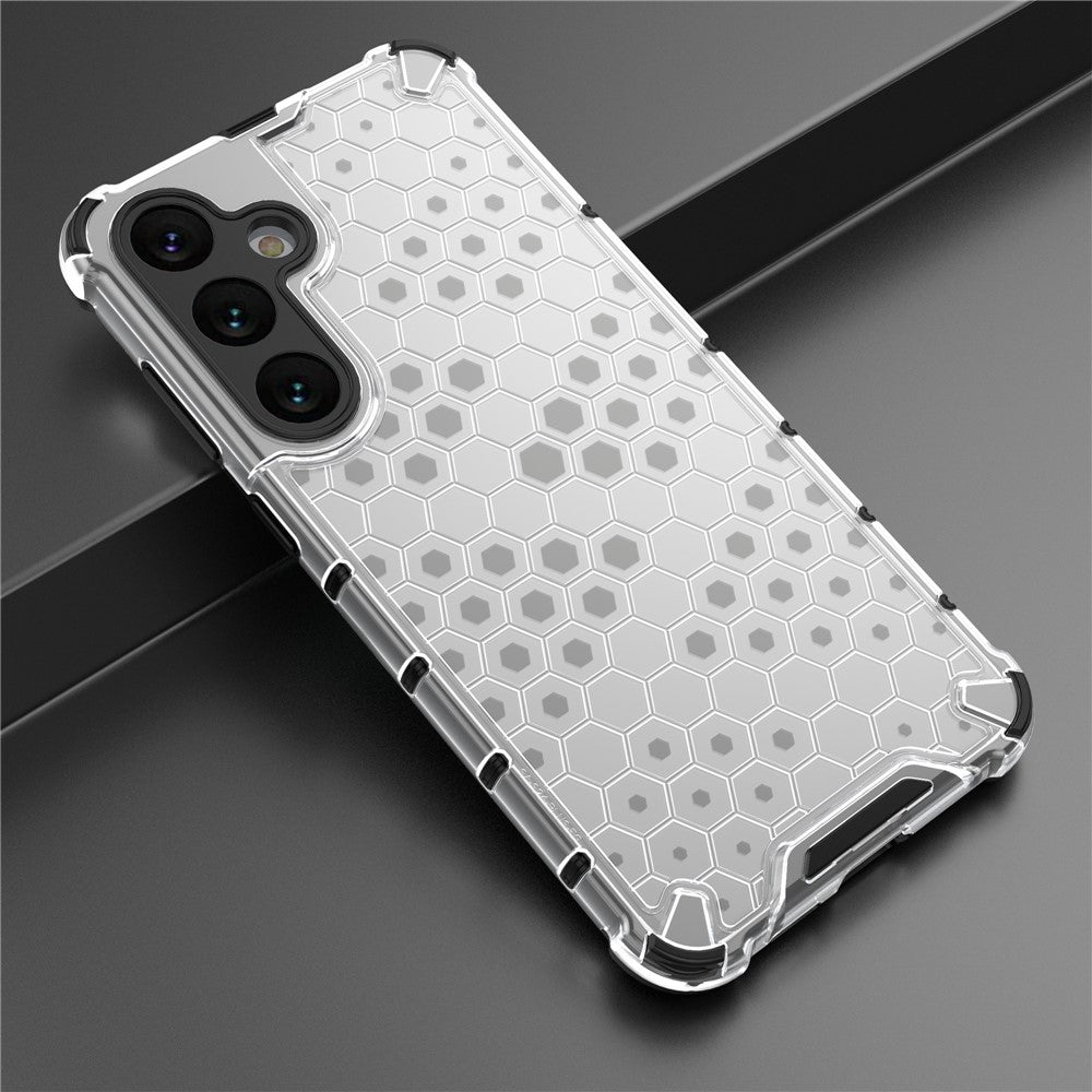 For Samsung Galaxy S25+ Case PC+TPU Phone Cover Honeycomb Shape