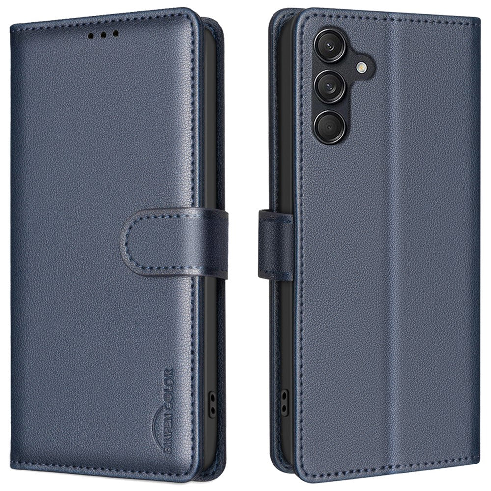 BINFEN COLOR BF32 til Samsung Galaxy A36 5G Læderpung RFID Blokerende Telefoncover