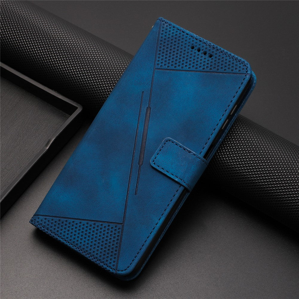 For Xiaomi Redmi Note 14 Pro+ 5G / Note 14 Pro 5G / Poco X7 5G Case Handbag Imprinted Triangle Leather Phone Cover