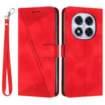 For Xiaomi Redmi Note 14 Pro+ 5G / Note 14 Pro 5G / Poco X7 5G Case Handbag Imprinted Triangle Leather Phone Cover