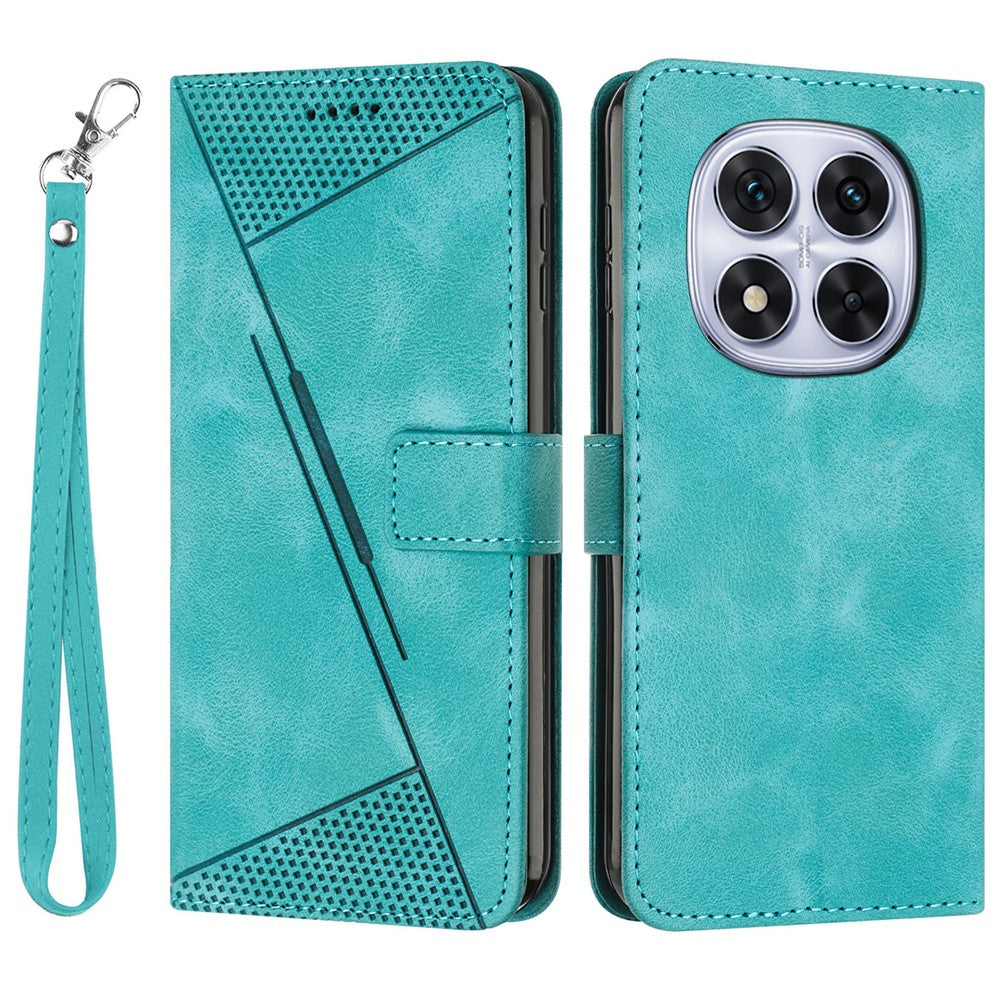 For Xiaomi Redmi Note 14 Pro+ 5G / Note 14 Pro 5G / Poco X7 5G Case Handbag Imprinted Triangle Leather Phone Cover