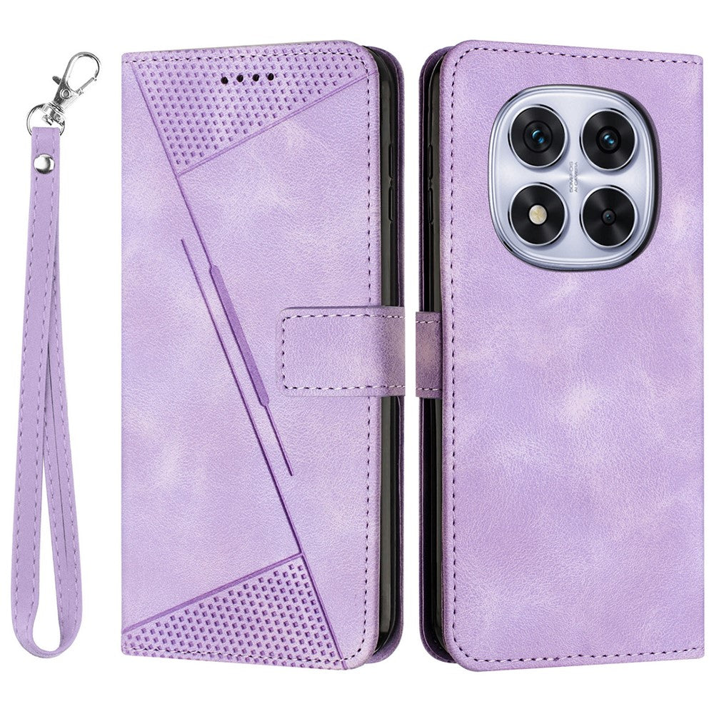 For Xiaomi Redmi Note 14 Pro+ 5G / Note 14 Pro 5G / Poco X7 5G Case Handbag Imprinted Triangle Leather Phone Cover