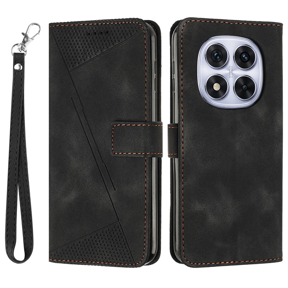 For Xiaomi Redmi Note 14 Pro+ 5G / Note 14 Pro 5G / Poco X7 5G Case Handbag Imprinted Triangle Leather Phone Cover
