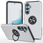 For Samsung Galaxy S25 Case PC+TPU Phone Cover with Rotatable Ring Holder