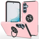 For Samsung Galaxy S25+ Case PC+TPU Phone Cover with Rotatable Ring Holder