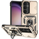 For Samsung Galaxy S25 Case PC + TPU Phone Cover Lens Ultimate Protection Kickstand