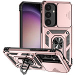 For Samsung Galaxy S25 Case PC + TPU Phone Cover Lens Ultimate Protection Kickstand