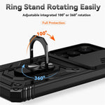 For Samsung Galaxy S25+ Case PC + TPU Phone Cover Lens Ultimate Protection Kickstand