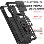 For Xiaomi 14T Case PC + TPU Phone Cover Lens Ultimate Protection Kickstand