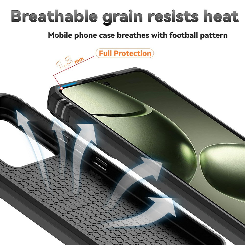 For Xiaomi 14T Case PC + TPU Phone Cover Lens Ultimate Protection Kickstand