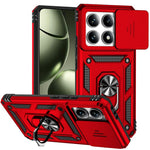 For Xiaomi 14T Case PC + TPU Phone Cover Lens Ultimate Protection Kickstand