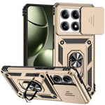 For Xiaomi 14T Case PC + TPU Phone Cover Lens Ultimate Protection Kickstand