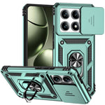 For Xiaomi 14T Case PC + TPU Phone Cover Lens Ultimate Protection Kickstand