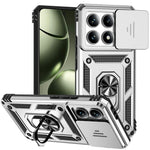 For Xiaomi 14T Case PC + TPU Phone Cover Lens Ultimate Protection Kickstand