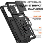 For Xiaomi 14T Pro Case PC + TPU Phone Cover Lens Ultimate Protection Kickstand