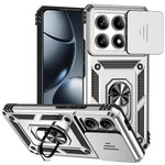 For Xiaomi 14T Pro Case PC + TPU Phone Cover Lens Ultimate Protection Kickstand