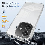 For Oppo A40 4G Clear Phone Case TPU+PC Anti-Slip Drop-Proof Back Cover