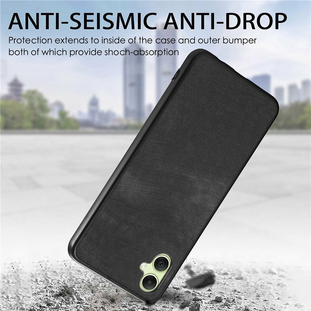 Til Samsung Galaxy A06 4G cover Retro læder + TPU stødsikkert beskyttende telefoncover
