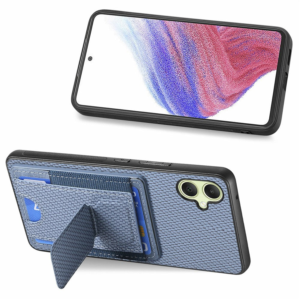 For Samsung Galaxy A06 4G Case Kickstand Card Holder Leather Back Cover