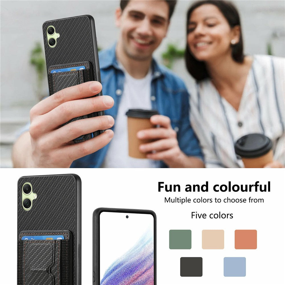 For Samsung Galaxy A06 4G Case Kickstand Card Holder Leather Back Cover