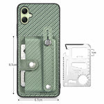 For Samsung Galaxy A06 4G Case Wristband Anti-Drop Leather Back Cover Card Holder
