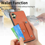 For Samsung Galaxy A06 4G Case Wristband Anti-Drop Leather Back Cover Card Holder