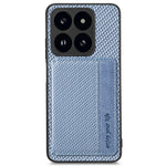 Xiaomi 14T-skal RFID-blockerande korthållare Kolfiberläder+PC+TPU-mobilskal